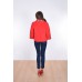 Embroidered coat "Flower Lace" red